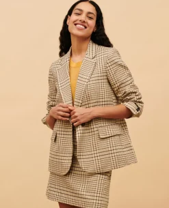 Femme Comptoir des Cotonniers Veste De Blazer En Coton Melange
