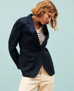 Femme Comptoir des Cotonniers Veste De Blazer En Lin Melange